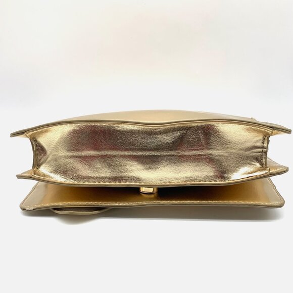 On 34th Soft Gold Rosemari Geometric Crossbody Clutch - Picture 5 of 12